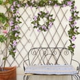 thumbnail image 5 of 4 Pack 28FT Flower Garland Decorations Artificial Rose Floral Garland with Green Leaves Hanging Vine Flowers for Backdrop Wall Wedding Party Mantle Garden Purple, 5 of 10
