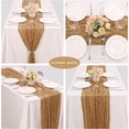 thumbnail image 5 of 12 Pack 10Ft Cheesecloth Table Runner 35x120 Inch Boho Gauze Table Runner Cheese Cloth Long Table Runner Romantic Table Runner for Wedding Bridal Shower Birthday Party Table Decor, 5 of 7