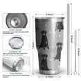 thumbnail image 6 of 30oz Black Labrador Tumblers Stainless Steel Tumbler with Lid and Straw,Vacuum Insulated Double Wall Travel Tumbler Cups Mug with Cleaning Brush for Coffee,Tea, 6 of 7