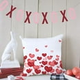 thumbnail image 3 of Valentine''s Day Pillow Covers 18x18 Inch Set of 2 Red Pink Love Hearts Valentine''s Day Cushion Case Decoration for Sofa Couch, 3 of 6