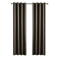 thumbnail image 5 of Better Homes & Gardens Solid Herringbone Blackout Curtain Panel, 1 Panel, Dark Brown, 50" W x 95” L, 5 of 6