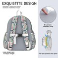 thumbnail image 5 of Cute Pitbull Terriers Dog and Flowers Backpack for School,Cute School Bag,Schoolbag with Adjustable Shoulder Straps & Padded Back,13.4"x11"x4.7", 5 of 6