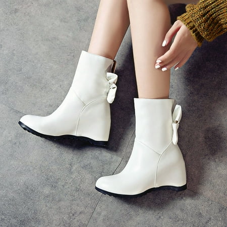 Summer Saving Clearance AXXD High-Heels Mid Mid-Calf Boots Running Shoes Womens Knee High Boots Women Couples Winter Work Ankle-High Ankle Boots Boots For Reduced Price