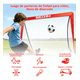 thumbnail image 2 of 2pcs Portería De Futbol Niños Con Accesorios Entrenamiento Xtellar rojo, 2 of 4