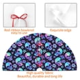 thumbnail image 4 of Yiaed Skull flower tie dye Print Christmas Tree Skirt , Tree SkirtsTree Mat for Christmas Winter Holiday Indoor Decorations-36", 4 of 7