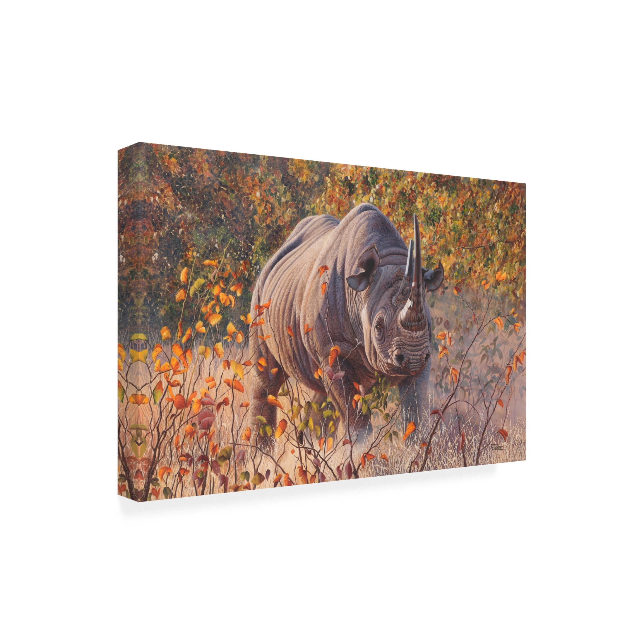 Canvas Wall Art - Delene Lambert 'Defiant' Wall Art for Living Room, Bedroom, or Office Décor by Trademark Fine Art - 19 x 12 Inches