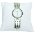 thumbnail image 2 of 888 Display 4-Pieces Bracelet Watch Pillow Jewelry Displays 4" x 4", White Faux Leather, 2 of 2