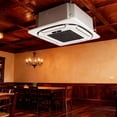 thumbnail image 4 of 18000 BTU Ceiling Cassette Mini Split Air Conditioner & Heater, Ductless 360° 8-Way Airflow, 37dB Quiet Operation, R454B Refrigerant, 25ft Installation Kit, Remote Control 230V for Home Commercial, 4 of 6