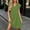 Green, variant on Dolkfu Refined Dresses for Women Trendy 1/4 Sleeve V-Neck Beige Mini A-Line Dresses Solid Modern Romance Relaxed Fit Dresses Beige,L