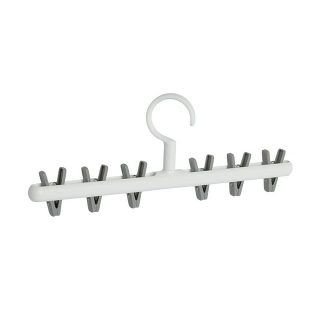 Walmart+ Week Closet Organizers and Storage Windproof Sock Clips Hanger,CloThes Drying Rack with 360° Swivel Hook and Strong Clips for Drying and Organize Underwear,Socks,Hats,Scarves,Pants