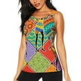 thumbnail image 1 of Balery Dancing African Womans Camiseta sin mangas estampada ligera para mujer, tops de entrenamiento sin mangas, camisetas de yoga transpirables de secado rápido.-Large, 1 of 6