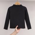 thumbnail image 4 of Baby Girls Long Sleeve Shirt for 6 12 18 24 Months 3T 4T 5T 6T 7T 8T 9T 10T 11T 12T Fall Clothes Solid Basic Long Sleeve T Shirt Casual Mock Neck Tshirt Girls Tops, 4 of 5