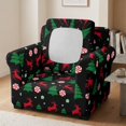 thumbnail image 3 of Bulopur Reindeer 2Pcs Armchair Protector Covers Cozy Stretch Festive Slipcovers Detachable Cushion Covers Elasticized Edge Non-Slip for Apartment Bedroom Living Room Decor, 3 of 8