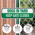 thumbnail image 4 of Keep Gate Closed Sign, Dogs In Yard, 4 of 8