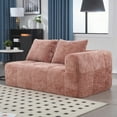 thumbnail image 3 of Modern Minimalist Chenille Loveseat Sofa 85cm for Living Room, High-Density Sponge Comfort, 3 of 20