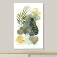 thumbnail image 3 of IDEA4WALL Canvas Print Wall Art Pastel Green Yellow Forest Leave Abstract Nature Illustrations Floral Botanical Painting Artwork Clam/Relax Colorful Wilderness for Rooms - 32"x48", 3 of 5