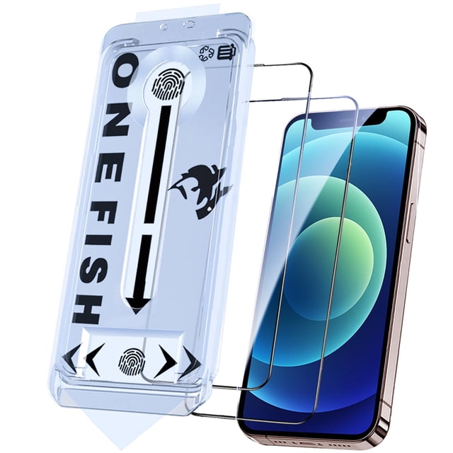 Protector de Pantalla OneFish Glass para iPhone 12/12 Pro 2 Piezas