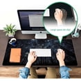 thumbnail image 4 of Large Mouse Pad 31.4 x 15.7inches 3mm XXL Extended Gaming Mouse Pad Mat with Non-Slip Base Stitched Mousepad for Computer,Office,Keyboard and Laptop-Starry Sky in The Forest，Waterproof Desk Mat, 4 of 6
