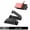 1X5 Holes-Black, variant on 3 PCS 5/8/10 Slots Self-Adhesive Cable Organizer Clips Wire Holder for Office TV PC Ethernet Under Desk USB Cord Management
