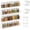 Clear, variant on Adhesive Acrylic Spice Rack Organizer for Wall with Nano Double Sided Tape, Spice Shelf Organization for Kitchen Cabinet Door/Pantry Door, Wall Mount Seasoning Rack (Black - 4 Pack)