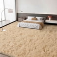thumbnail image 4 of Janvonne Fluffy Area Rugs for Living Room,Soft Shaggy Camel Carpets for Bedroom, Home Decor Aesthetic,Tie-Dye Black Gray，10x14ft, 4 of 8