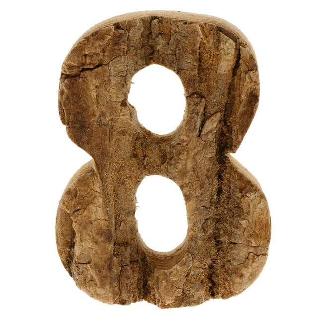 simhoa Vintage Number Table Decoration Wooden Decor Pendant Wedding Table Numbers Eight