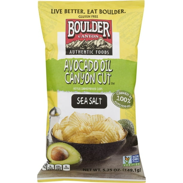 Boulder Canyon Authentic Foods Avocado Oil Kettle Cooked Potato Chips