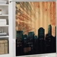 thumbnail image 6 of Autua Fireworks Graphic Print Polyester Bathroom Décor Set with Hooks 60"x72, 6 of 7