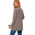 thumbnail image 3 of WIHOLL Lightweight Cardigan for Women Long Sleeve Cardigans Fall Casual Open Front Tops with Pockets Coffee, 3 of 9