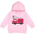 thumbnail image 2 of Inktastic 4th of July Firetruck with Red and Blue Stars Toddler Hoodie, 2 of 4