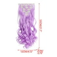 thumbnail image 3 of 22 Inch Clip In Extensions Real Human Hair,Seamless Clip In Hair Extensions Human Hair,Purple, 3 of 4