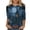 #0136-Navy, variant on Uootdi Womens Blouses Three Quarter Sleeve Dark Scenery Halloween Graphic Womens Halloween Costume Relax Fit Family Gathering T Shirt Blouses