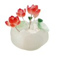 thumbnail image 2 of Lámpara de mesa con luz de flores, centros de mesa creativos minimalistas, hechos a mano para aniversario, luz nocturna de loto interior de 5,5 cm, 2 of 9