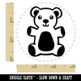 thumbnail image 2 of Cuddly Teddy Bear Self-Inking Rubber Stamp Ink Stamper - Green Ink - Small 3/4 Inch, 2 of 7