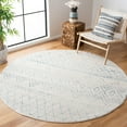 thumbnail image 3 of SAFAVIEH Madison Hannah Geometric Area Rug, Ivory/Aqua, 6'7" x 6'7" Square, 3 of 10