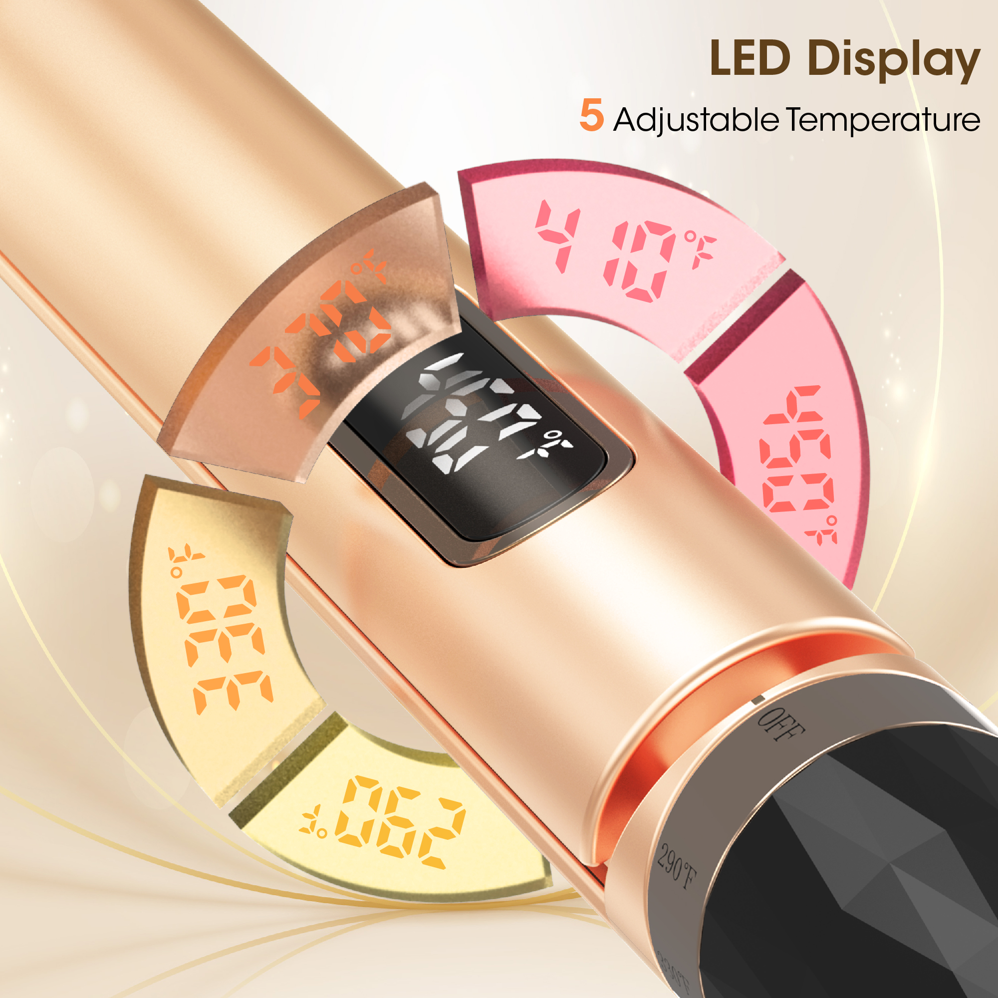 SKIMI 1 Inch Hair Straightener Flat Iron with LED Display photo 3