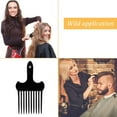 thumbnail image 5 of Hair Fork Comb Black Plastic Insert Afro Non Slip Comb Lift Hair Comb High & Low Gear Comb Hairdressing ., 5 of 5
