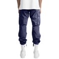 thumbnail image 5 of JoveMarine Mens Cargo Pants, Casual Loose Fit Straight Leg Multi Pocket, Everyday Utility Pants for Men,Navy S, 5 of 7