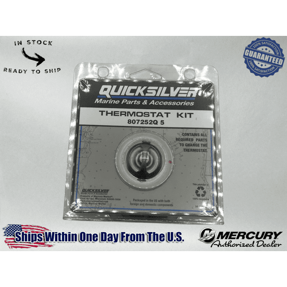 Quicksilver 4.3L V6 5.0L 5.7L 7.4L 8.2L 160� Thermostat Kit 807252Q5 18-3647