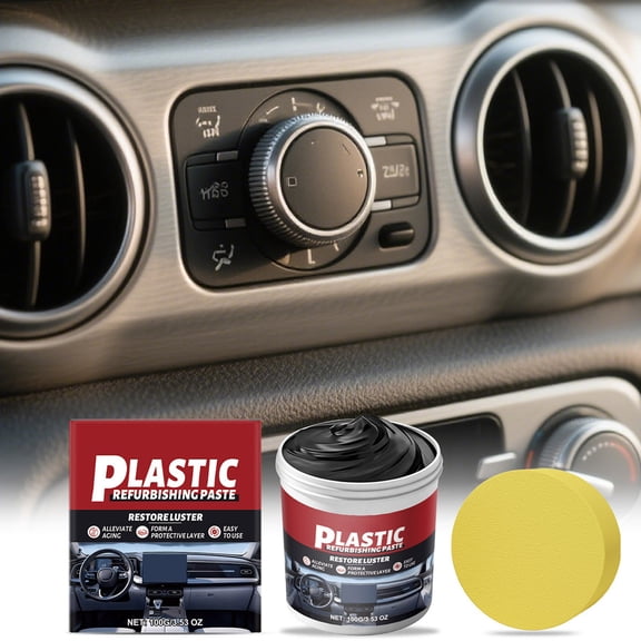 Car Plastic Restorer - 3.5oz, Revitalizes Interior & Exterior Trim, Long-Lasting Shine & Protection