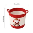thumbnail image 3 of Cqxid Home Textile Storage Under $15 Christmas Cartoon Cotton Rope Woven Storage Basket Cotton Thread Storage Basket Foldable Cotton Linen Dirty Clothes Basket Cosmetics Storage Basket, 3 of 9