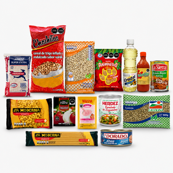 Despensa Empresarial Básica Económica en bolsa.