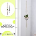 thumbnail image 2 of destyer Support de Pot de Fleurs Intérieur Extérieur Panier Suspendu Corde en Coton Support de Pot de Plante, WD005, 2 of 6
