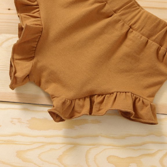 Vedolay 2 Piece Sets For Girl Girls Summer Sport T-Shirt and Shorts Set Kids Print Casual Fashion Suit,Red 12-18 Months