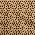thumbnail image 1 of oneOone Cotton Poplin Brown Fabric Geometric Triangle With Chevron Sewing Material Print Fabric By The Yard 42 Inch Wide, 1 of 4
