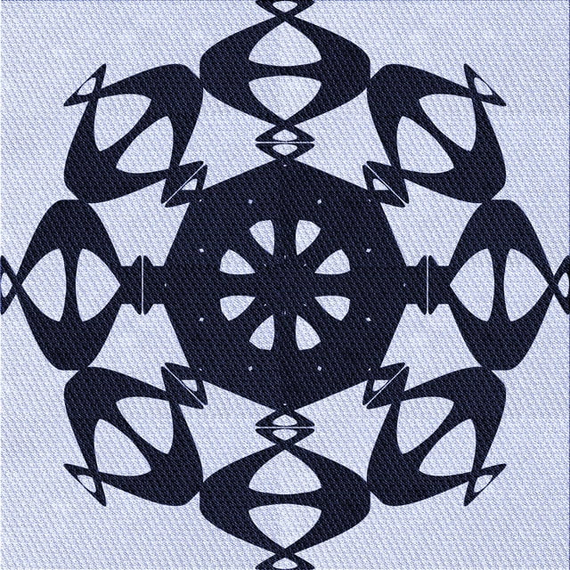 Ahgly Company Machine Washable Indoor Square Transitional Heavenly Blue Area Rugs, 5' Square