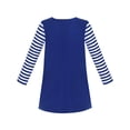 thumbnail image 2 of Robe Fille Coton Manches Longues Broderie Unicorn Bleu Marine 5 Ans, 2 of 6