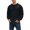 Black, variant on Men's Logo Chest Knit Training Sweatshirt Hoodless Pullover Top Black S
