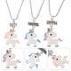 thumbnail image 5 of 3 collares con colgante de unicornio para mejores amigos para siempre para niños, 5 of 8