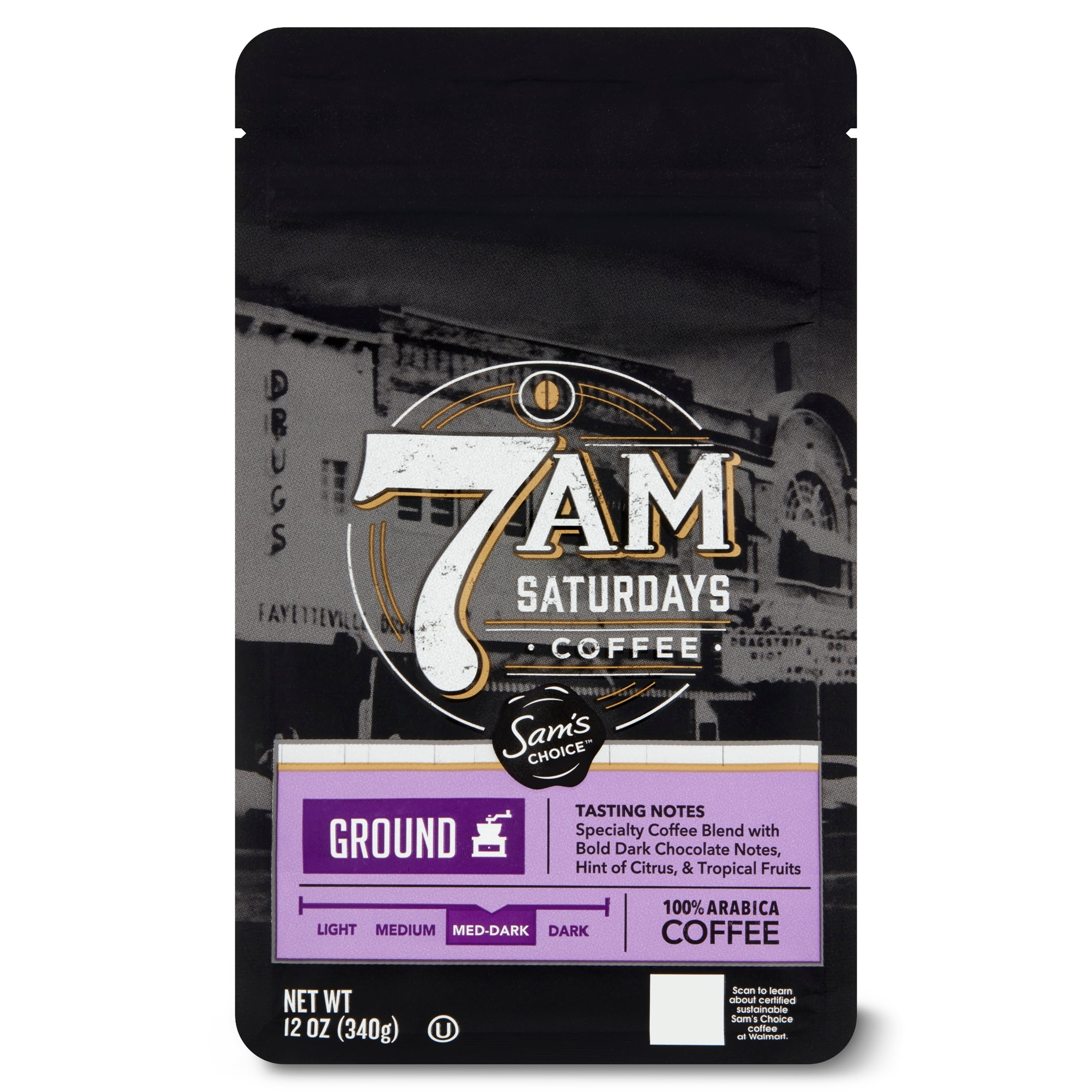 Sam's Choice 7am Saturdays Ground Coffee, Medium-Dark Roast, 12 oz